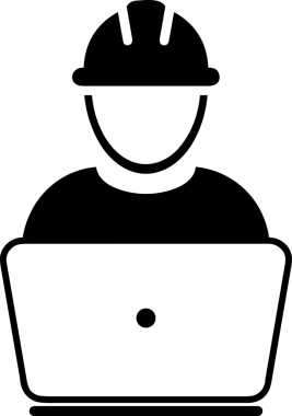 Şeffaf arkaplan ile PNG biçiminde bilgisayar logosu simgesi. Teknoloji markaları, bilişim hizmetleri, web geliştirme veya dijital ürünler için uygun minimalist siyah-beyaz tasarım. Çok yönlü markalaşma ve arayüz kullanımı için temiz ve modern sembol