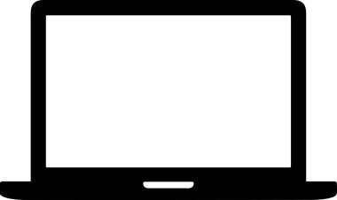 Şeffaf arkaplan ile PNG biçiminde bilgisayar logosu simgesi. Teknoloji markaları, bilişim hizmetleri, web geliştirme veya dijital ürünler için uygun minimalist siyah-beyaz tasarım. Çok yönlü markalaşma ve arayüz kullanımı için temiz ve modern sembol