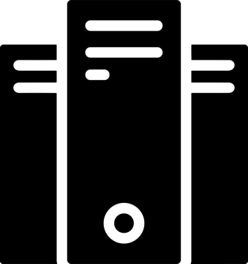 Şeffaf arkaplan ile PNG biçiminde bilgisayar logosu simgesi. Teknoloji markaları, bilişim hizmetleri, web geliştirme veya dijital ürünler için uygun minimalist siyah-beyaz tasarım. Çok yönlü markalaşma ve arayüz kullanımı için temiz ve modern sembol