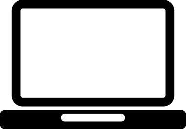 Şeffaf arkaplan ile PNG biçiminde bilgisayar logosu simgesi. Teknoloji markaları, bilişim hizmetleri, web geliştirme veya dijital ürünler için uygun minimalist siyah-beyaz tasarım. Çok yönlü markalaşma ve arayüz kullanımı için temiz ve modern sembol