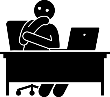 Şeffaf arkaplan ile PNG biçiminde bilgisayar logosu simgesi. Teknoloji markaları, bilişim hizmetleri, web geliştirme veya dijital ürünler için uygun minimalist siyah-beyaz tasarım. Çok yönlü markalaşma ve arayüz kullanımı için temiz ve modern sembol