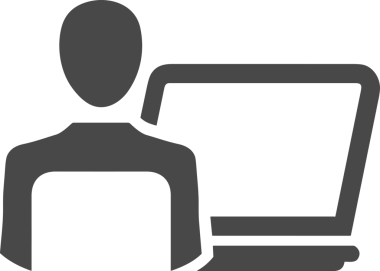 Şeffaf arkaplan ile PNG biçiminde bilgisayar logosu simgesi. Teknoloji markaları, bilişim hizmetleri, web geliştirme veya dijital ürünler için uygun minimalist siyah-beyaz tasarım. Çok yönlü markalaşma ve arayüz kullanımı için temiz ve modern sembol