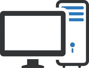 Şeffaf arkaplan ile PNG biçiminde bilgisayar logosu simgesi. Teknoloji markaları, bilişim hizmetleri, web geliştirme veya dijital ürünler için uygun minimalist siyah-beyaz tasarım. Çok yönlü markalaşma ve arayüz kullanımı için temiz ve modern sembol