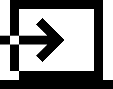 Şeffaf arkaplan ile PNG biçiminde bilgisayar logosu simgesi. Teknoloji markaları, bilişim hizmetleri, web geliştirme veya dijital ürünler için uygun minimalist siyah-beyaz tasarım. Çok yönlü markalaşma ve arayüz kullanımı için temiz ve modern sembol