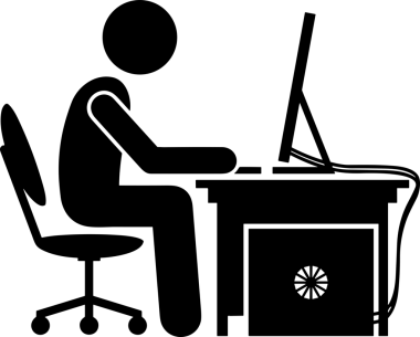 Şeffaf arkaplan ile PNG biçiminde bilgisayar logosu simgesi. Teknoloji markaları, bilişim hizmetleri, web geliştirme veya dijital ürünler için uygun minimalist siyah-beyaz tasarım. Çok yönlü markalaşma ve arayüz kullanımı için temiz ve modern sembol