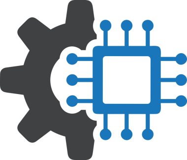Şeffaf arkaplan ile PNG biçiminde bilgisayar logosu simgesi. Teknoloji markaları, bilişim hizmetleri, web geliştirme veya dijital ürünler için uygun minimalist siyah-beyaz tasarım. Çok yönlü markalaşma ve arayüz kullanımı için temiz ve modern sembol