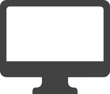 Şeffaf arkaplan ile PNG biçiminde bilgisayar logosu simgesi. Teknoloji markaları, bilişim hizmetleri, web geliştirme veya dijital ürünler için uygun minimalist siyah-beyaz tasarım. Çok yönlü markalaşma ve arayüz kullanımı için temiz ve modern sembol