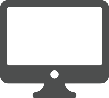 Şeffaf arkaplan ile PNG biçiminde bilgisayar logosu simgesi. Teknoloji markaları, bilişim hizmetleri, web geliştirme veya dijital ürünler için uygun minimalist siyah-beyaz tasarım. Çok yönlü markalaşma ve arayüz kullanımı için temiz ve modern sembol