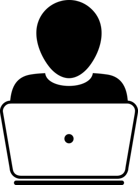 Şeffaf arkaplan ile PNG biçiminde bilgisayar logosu simgesi. Teknoloji markaları, bilişim hizmetleri, web geliştirme veya dijital ürünler için uygun minimalist siyah-beyaz tasarım. Çok yönlü markalaşma ve arayüz kullanımı için temiz ve modern sembol