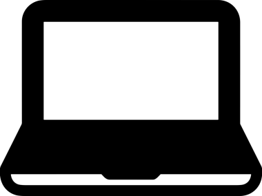 Şeffaf arkaplan ile PNG biçiminde bilgisayar logosu simgesi. Teknoloji markaları, bilişim hizmetleri, web geliştirme veya dijital ürünler için uygun minimalist siyah-beyaz tasarım. Çok yönlü markalaşma ve arayüz kullanımı için temiz ve modern sembol