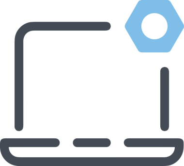 Şeffaf arkaplan ile PNG biçiminde bilgisayar logosu simgesi. Teknoloji markaları, bilişim hizmetleri, web geliştirme veya dijital ürünler için uygun minimalist siyah-beyaz tasarım. Çok yönlü markalaşma ve arayüz kullanımı için temiz ve modern sembol