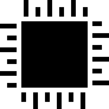 Şeffaf arkaplan ile PNG biçiminde bilgisayar logosu simgesi. Teknoloji markaları, bilişim hizmetleri, web geliştirme veya dijital ürünler için uygun minimalist siyah-beyaz tasarım. Çok yönlü markalaşma ve arayüz kullanımı için temiz ve modern sembol