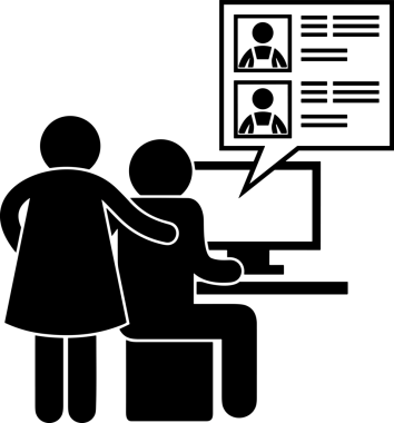 Şeffaf arkaplan ile PNG biçiminde bilgisayar logosu simgesi. Teknoloji markaları, bilişim hizmetleri, web geliştirme veya dijital ürünler için uygun minimalist siyah-beyaz tasarım. Çok yönlü markalaşma ve arayüz kullanımı için temiz ve modern sembol