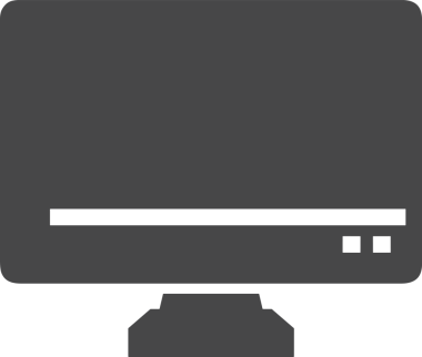 Şeffaf arkaplan ile PNG biçiminde bilgisayar logosu simgesi. Teknoloji markaları, bilişim hizmetleri, web geliştirme veya dijital ürünler için uygun minimalist siyah-beyaz tasarım. Çok yönlü markalaşma ve arayüz kullanımı için temiz ve modern sembol