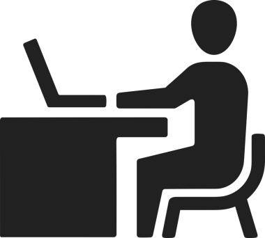 Şeffaf arkaplan ile PNG biçiminde bilgisayar logosu simgesi. Teknoloji markaları, bilişim hizmetleri, web geliştirme veya dijital ürünler için uygun minimalist siyah-beyaz tasarım. Çok yönlü markalaşma ve arayüz kullanımı için temiz ve modern sembol