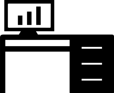 Şeffaf arkaplan ile PNG biçiminde bilgisayar logosu simgesi. Teknoloji markaları, bilişim hizmetleri, web geliştirme veya dijital ürünler için uygun minimalist siyah-beyaz tasarım. Çok yönlü markalaşma ve arayüz kullanımı için temiz ve modern sembol