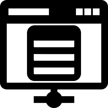 Şeffaf arkaplan ile PNG biçiminde bilgisayar logosu simgesi. Teknoloji markaları, bilişim hizmetleri, web geliştirme veya dijital ürünler için uygun minimalist siyah-beyaz tasarım. Çok yönlü markalaşma ve arayüz kullanımı için temiz ve modern sembol