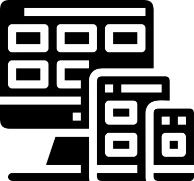 Şeffaf arkaplan ile PNG biçiminde bilgisayar logosu simgesi. Teknoloji markaları, bilişim hizmetleri, web geliştirme veya dijital ürünler için uygun minimalist siyah-beyaz tasarım. Çok yönlü markalaşma ve arayüz kullanımı için temiz ve modern sembol