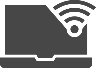 Şeffaf arkaplan ile PNG biçiminde bilgisayar logosu simgesi. Teknoloji markaları, bilişim hizmetleri, web geliştirme veya dijital ürünler için uygun minimalist siyah-beyaz tasarım. Çok yönlü markalaşma ve arayüz kullanımı için temiz ve modern sembol