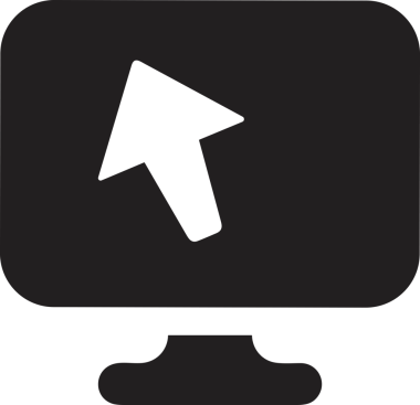 Şeffaf arkaplan ile PNG biçiminde bilgisayar logosu simgesi. Teknoloji markaları, bilişim hizmetleri, web geliştirme veya dijital ürünler için uygun minimalist siyah-beyaz tasarım. Çok yönlü markalaşma ve arayüz kullanımı için temiz ve modern sembol