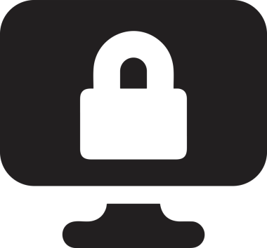 Şeffaf arkaplan ile PNG biçiminde bilgisayar logosu simgesi. Teknoloji markaları, bilişim hizmetleri, web geliştirme veya dijital ürünler için uygun minimalist siyah-beyaz tasarım. Çok yönlü markalaşma ve arayüz kullanımı için temiz ve modern sembol