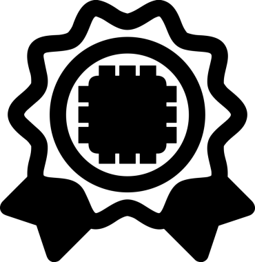 Şeffaf arkaplan ile PNG biçiminde bilgisayar logosu simgesi. Teknoloji markaları, bilişim hizmetleri, web geliştirme veya dijital ürünler için uygun minimalist siyah-beyaz tasarım. Çok yönlü markalaşma ve arayüz kullanımı için temiz ve modern sembol