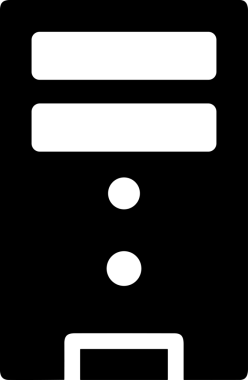 Şeffaf arkaplan ile PNG biçiminde bilgisayar logosu simgesi. Teknoloji markaları, bilişim hizmetleri, web geliştirme veya dijital ürünler için uygun minimalist siyah-beyaz tasarım. Çok yönlü markalaşma ve arayüz kullanımı için temiz ve modern sembol