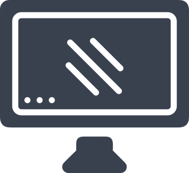 Şeffaf arkaplan ile PNG biçiminde bilgisayar logosu simgesi. Teknoloji markaları, bilişim hizmetleri, web geliştirme veya dijital ürünler için uygun minimalist siyah-beyaz tasarım. Çok yönlü markalaşma ve arayüz kullanımı için temiz ve modern sembol