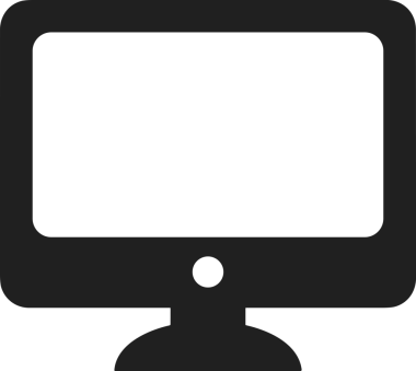 Şeffaf arkaplan ile PNG biçiminde bilgisayar logosu simgesi. Teknoloji markaları, bilişim hizmetleri, web geliştirme veya dijital ürünler için uygun minimalist siyah-beyaz tasarım. Çok yönlü markalaşma ve arayüz kullanımı için temiz ve modern sembol