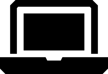 Şeffaf arkaplan ile PNG biçiminde bilgisayar logosu simgesi. Teknoloji markaları, bilişim hizmetleri, web geliştirme veya dijital ürünler için uygun minimalist siyah-beyaz tasarım. Çok yönlü markalaşma ve arayüz kullanımı için temiz ve modern sembol