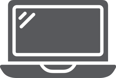 Şeffaf arkaplan ile PNG biçiminde bilgisayar logosu simgesi. Teknoloji markaları, bilişim hizmetleri, web geliştirme veya dijital ürünler için uygun minimalist siyah-beyaz tasarım. Çok yönlü markalaşma ve arayüz kullanımı için temiz ve modern sembol