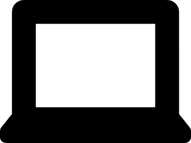 Şeffaf arkaplan ile PNG biçiminde bilgisayar logosu simgesi. Teknoloji markaları, bilişim hizmetleri, web geliştirme veya dijital ürünler için uygun minimalist siyah-beyaz tasarım. Çok yönlü markalaşma ve arayüz kullanımı için temiz ve modern sembol