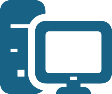 Şeffaf arkaplan ile PNG biçiminde bilgisayar logosu simgesi. Teknoloji markaları, bilişim hizmetleri, web geliştirme veya dijital ürünler için uygun minimalist siyah-beyaz tasarım. Çok yönlü markalaşma ve arayüz kullanımı için temiz ve modern sembol