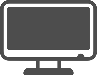 Şeffaf arkaplan ile PNG biçiminde bilgisayar logosu simgesi. Teknoloji markaları, bilişim hizmetleri, web geliştirme veya dijital ürünler için uygun minimalist siyah-beyaz tasarım. Çok yönlü markalaşma ve arayüz kullanımı için temiz ve modern sembol