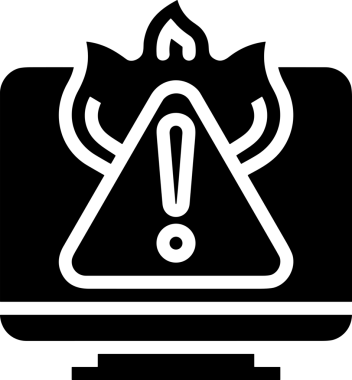 Şeffaf arkaplan ile PNG biçiminde bilgisayar logosu simgesi. Teknoloji markaları, bilişim hizmetleri, web geliştirme veya dijital ürünler için uygun minimalist siyah-beyaz tasarım. Çok yönlü markalaşma ve arayüz kullanımı için temiz ve modern sembol