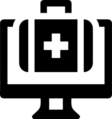 Şeffaf arkaplan ile PNG biçiminde bilgisayar logosu simgesi. Teknoloji markaları, bilişim hizmetleri, web geliştirme veya dijital ürünler için uygun minimalist siyah-beyaz tasarım. Çok yönlü markalaşma ve arayüz kullanımı için temiz ve modern sembol