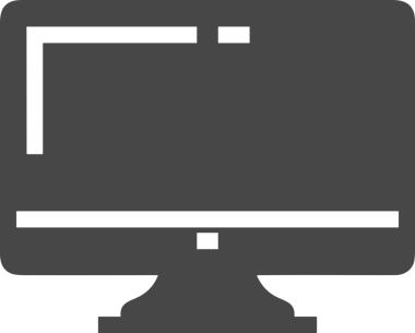 Şeffaf arkaplan ile PNG biçiminde bilgisayar logosu simgesi. Teknoloji markaları, bilişim hizmetleri, web geliştirme veya dijital ürünler için uygun minimalist siyah-beyaz tasarım. Çok yönlü markalaşma ve arayüz kullanımı için temiz ve modern sembol