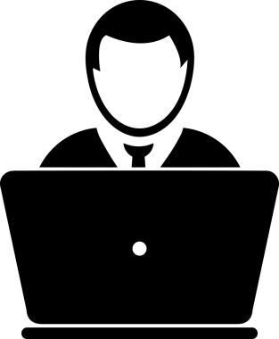 Şeffaf arkaplan ile PNG biçiminde bilgisayar logosu simgesi. Teknoloji markaları, bilişim hizmetleri, web geliştirme veya dijital ürünler için uygun minimalist siyah-beyaz tasarım. Çok yönlü markalaşma ve arayüz kullanımı için temiz ve modern sembol