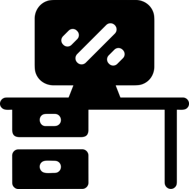 Şeffaf arkaplan ile PNG biçiminde bilgisayar logosu simgesi. Teknoloji markaları, bilişim hizmetleri, web geliştirme veya dijital ürünler için uygun minimalist siyah-beyaz tasarım. Çok yönlü markalaşma ve arayüz kullanımı için temiz ve modern sembol