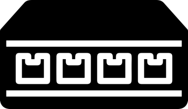 Şeffaf arkaplan ile PNG biçiminde bilgisayar logosu simgesi. Teknoloji markaları, bilişim hizmetleri, web geliştirme veya dijital ürünler için uygun minimalist siyah-beyaz tasarım. Çok yönlü markalaşma ve arayüz kullanımı için temiz ve modern sembol