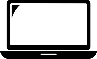 Şeffaf arkaplan ile PNG biçiminde bilgisayar logosu simgesi. Teknoloji markaları, bilişim hizmetleri, web geliştirme veya dijital ürünler için uygun minimalist siyah-beyaz tasarım. Çok yönlü markalaşma ve arayüz kullanımı için temiz ve modern sembol