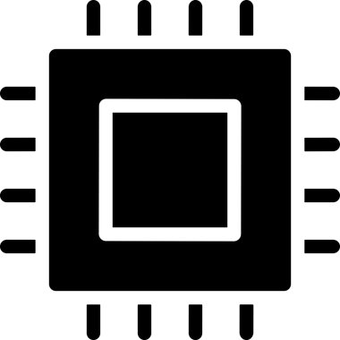 Şeffaf arkaplan ile PNG biçiminde bilgisayar logosu simgesi. Teknoloji markaları, bilişim hizmetleri, web geliştirme veya dijital ürünler için uygun minimalist siyah-beyaz tasarım. Çok yönlü markalaşma ve arayüz kullanımı için temiz ve modern sembol