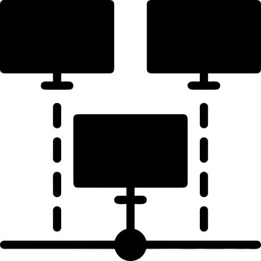 Şeffaf arkaplan ile PNG biçiminde bilgisayar logosu simgesi. Teknoloji markaları, bilişim hizmetleri, web geliştirme veya dijital ürünler için uygun minimalist siyah-beyaz tasarım. Çok yönlü markalaşma ve arayüz kullanımı için temiz ve modern sembol