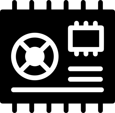 Şeffaf arkaplan ile PNG biçiminde bilgisayar logosu simgesi. Teknoloji markaları, bilişim hizmetleri, web geliştirme veya dijital ürünler için uygun minimalist siyah-beyaz tasarım. Çok yönlü markalaşma ve arayüz kullanımı için temiz ve modern sembol