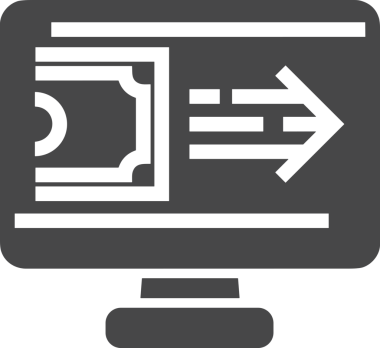 Şeffaf arkaplan ile PNG biçiminde bilgisayar logosu simgesi. Teknoloji markaları, bilişim hizmetleri, web geliştirme veya dijital ürünler için uygun minimalist siyah-beyaz tasarım. Çok yönlü markalaşma ve arayüz kullanımı için temiz ve modern sembol