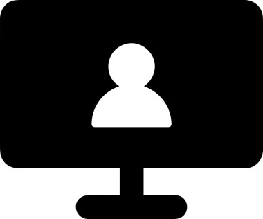 Şeffaf arkaplan ile PNG biçiminde bilgisayar logosu simgesi. Teknoloji markaları, bilişim hizmetleri, web geliştirme veya dijital ürünler için uygun minimalist siyah-beyaz tasarım. Çok yönlü markalaşma ve arayüz kullanımı için temiz ve modern sembol