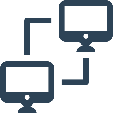 Şeffaf arkaplan ile PNG biçiminde bilgisayar logosu simgesi. Teknoloji markaları, bilişim hizmetleri, web geliştirme veya dijital ürünler için uygun minimalist siyah-beyaz tasarım. Çok yönlü markalaşma ve arayüz kullanımı için temiz ve modern sembol