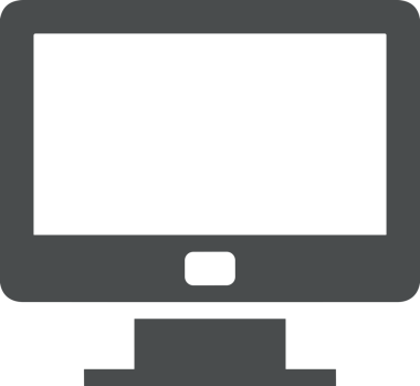 Şeffaf arkaplan ile PNG biçiminde bilgisayar logosu simgesi. Teknoloji markaları, bilişim hizmetleri, web geliştirme veya dijital ürünler için uygun minimalist siyah-beyaz tasarım. Çok yönlü markalaşma ve arayüz kullanımı için temiz ve modern sembol