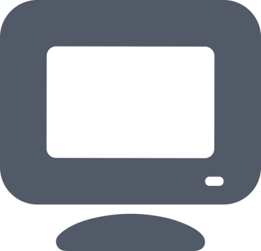 Şeffaf arkaplan ile PNG biçiminde bilgisayar logosu simgesi. Teknoloji markaları, bilişim hizmetleri, web geliştirme veya dijital ürünler için uygun minimalist siyah-beyaz tasarım. Çok yönlü markalaşma ve arayüz kullanımı için temiz ve modern sembol