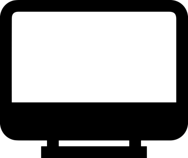 Şeffaf arkaplan ile PNG biçiminde bilgisayar logosu simgesi. Teknoloji markaları, bilişim hizmetleri, web geliştirme veya dijital ürünler için uygun minimalist siyah-beyaz tasarım. Çok yönlü markalaşma ve arayüz kullanımı için temiz ve modern sembol